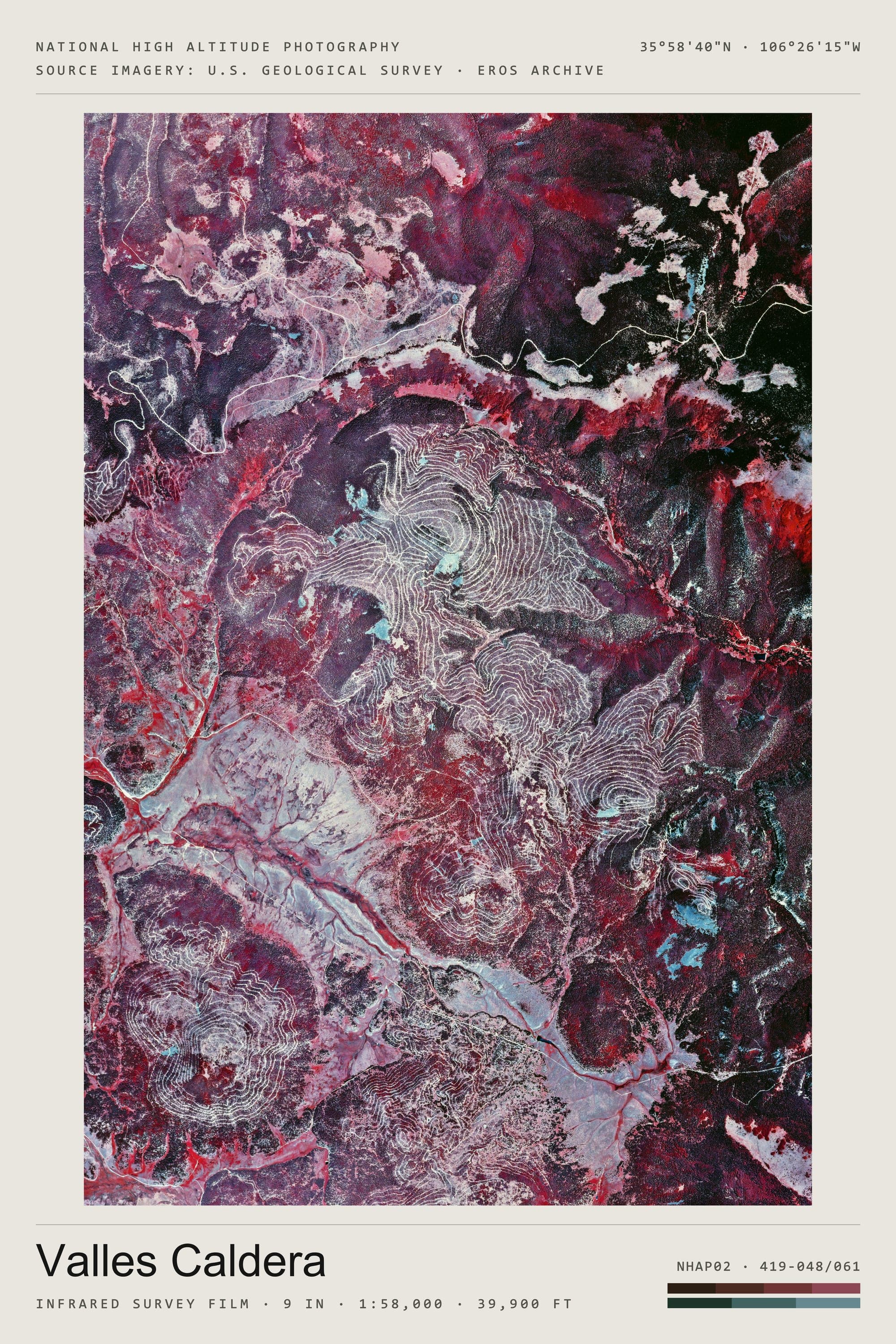 Valles Caldera — roll 419 · ver. ii, portrait · 3:2 · ii, titled print